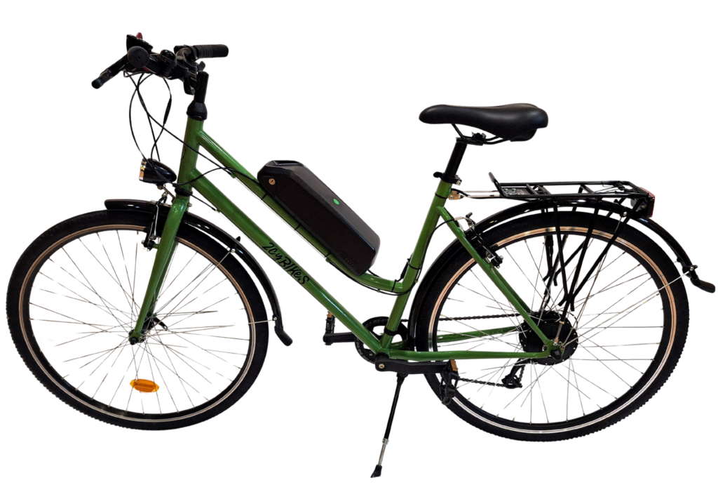 Ebike urbana sostenible - verde claro